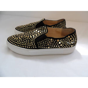 Vince Camuto Black and Gold Athletic Shoes